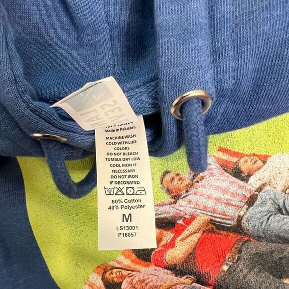 LANE SEVEN The Middle Blue Hoodie Size Medium - Picture 4 of 5